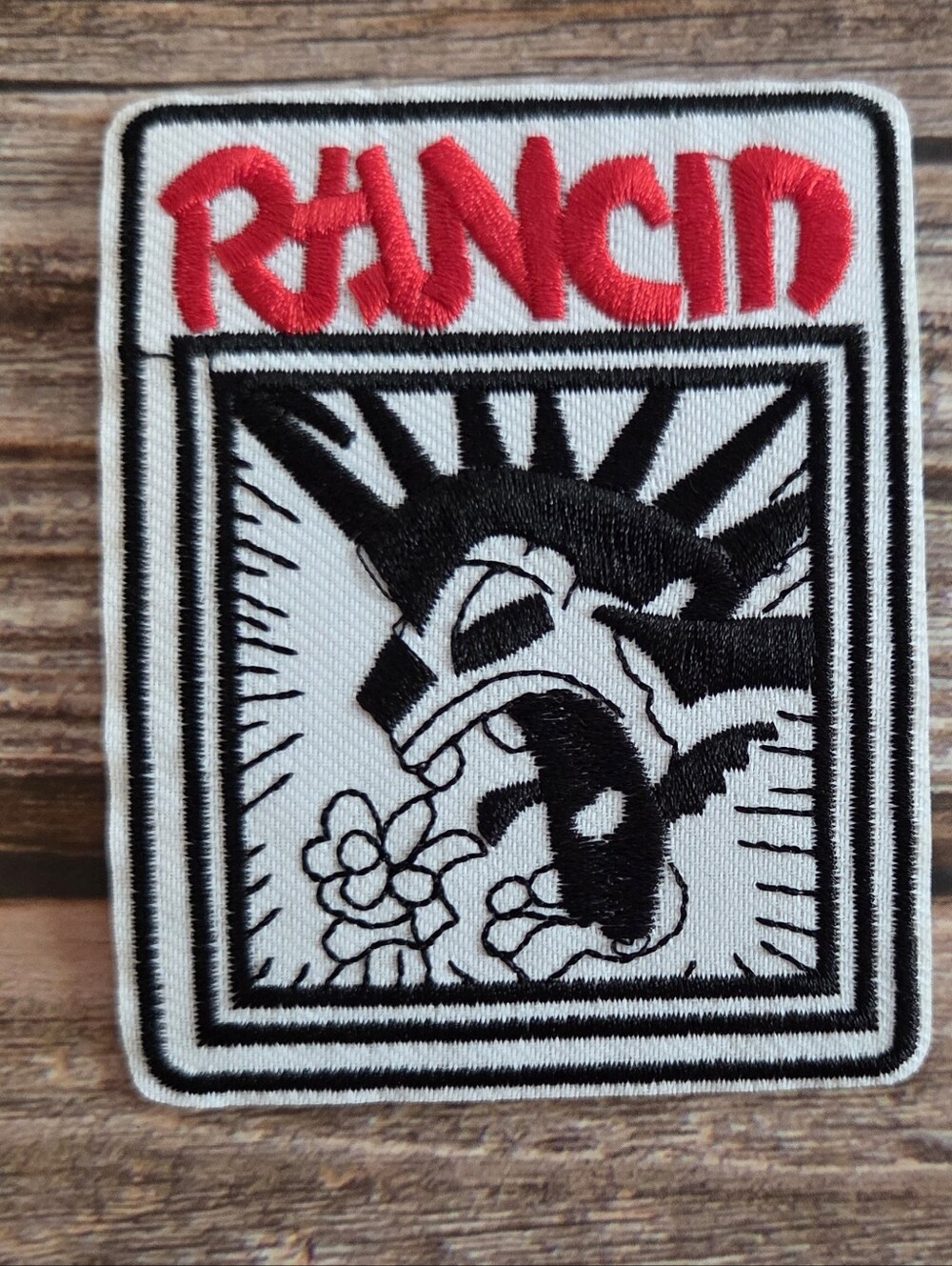 Rancid Punk Rock Vintage Retro 80s Style 90s Iron on Patch.